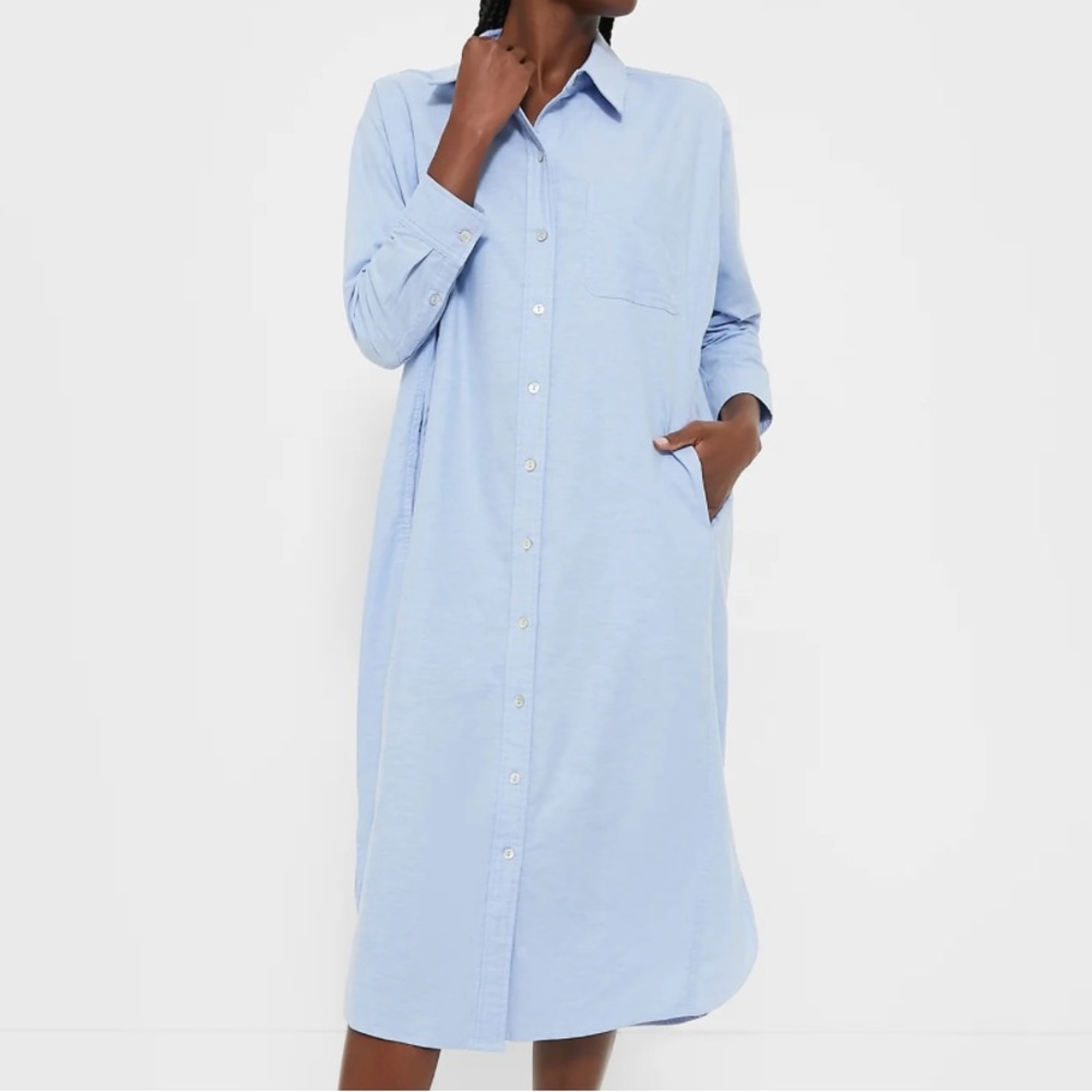 TUCKERNUCK POMANDER PLACE
Blue Lightweight Oxford Aria Dress
XS
